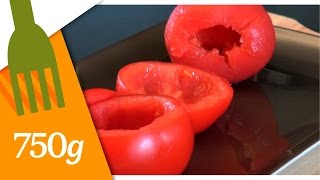 Comment évider une tomate   750g [upl. by Ramoh]