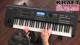 Kraft Music  Yamaha MOXF6 Workstation Keyboard with Blake Angelos MOXF8 MOXF [upl. by Eentruoc]