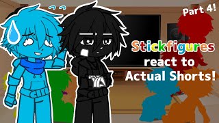 Stickfigures react to Actual Shorts  Part 4  ShortGCRV [upl. by Ennej]