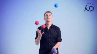 Tutorial How To Juggle 4 Balls  Instructional Video [upl. by Culver]