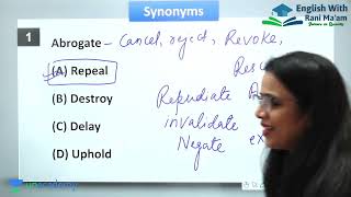 Abrogate  Synonyms  Vocab  UC LIVE [upl. by Kippy180]