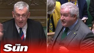 Ian Blackford nearly booted from Commons before storming out after heated exchange [upl. by Cini507]