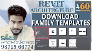 60  Revit Architecture  Download Family Templates deepak verma [upl. by Diamond]