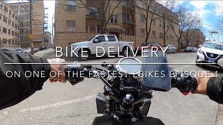 Episode 1 Food delivery on an Ebike in Chicago [upl. by Barnebas]