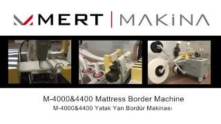 M 4000amp4400 Mattress Border Machine [upl. by Marron]