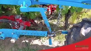 EVO4  DÉCAVATIC sur tracteur enjambeur en vignes étroites 🍇 [upl. by Nodnarbal593]