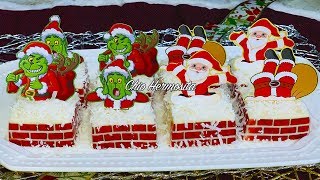 Gelatina Individuales de Navidad de Grinch y Santa Claus [upl. by Willumsen]