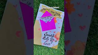 diy letter card idea in a creative way ❣️diycatdidealovecardletteridealovesimpleeasy [upl. by Asenaj]