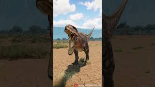 CARCHARODONTOSAURUS HAS A FRIGHTENING ROAR  Prehistoric Kingdom [upl. by Quitt982]