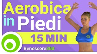 Lezione di Aerobica di 15 Minuti Esercizi Cardio per Perdere Peso [upl. by Hurwitz]