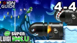 New Super Luigi U 3 Star Coin Walkthrough  Frosted Glacier 4 Weighty Waddlewings [upl. by Saucy]