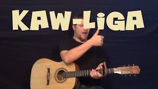 KawLiga Hank Williams Easy Strum Guitar Lesson How to Play Tutorial [upl. by Camroc]