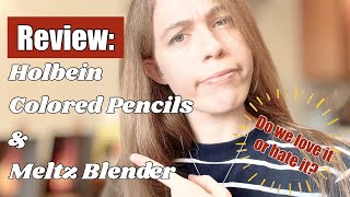 Product Review Holbein Artist Colored Pencils and Meltz Colored Pencil Blender [upl. by Herschel]