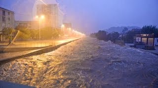 Inondations du 20 septembre 2014 à Alès  140 à 200 mm d’eau se sont abattus en moins de 6h [upl. by Hax]