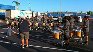 Pacific Crest Percussion 2024 in the Lot and In the Stadium Drumline and Pit Charter Oak Covina CA [upl. by Dikmen]