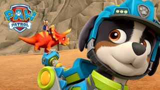 Dino Rescue Pups save the Turbots from a Triceratops  PAW Patrol  Cartoons for Kids Compilation [upl. by Lennox]