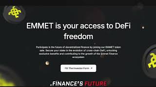 Emmet Finance  AllinOne CrossChain DeFi Hub [upl. by Novyat]