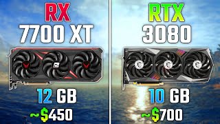 AMD RX 7700 XT vs RTX 3080  Test in 7 Games [upl. by Aivul162]