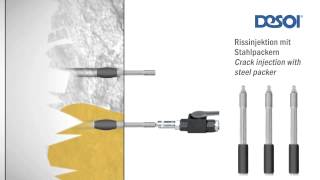Rissinjektion mit Stahlpackern [upl. by Fini]