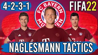 Recreate Julian Naglesmanns 4231 Bayern Tactics in FIFA 22  Custom Tactics Explained [upl. by Denyse]