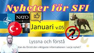 Nyheter för SFI  Lyssna och förstå januarifebruari v05 [upl. by Netsreik742]