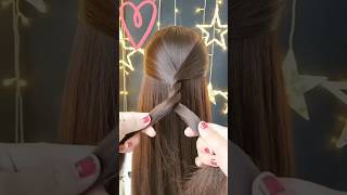 Everyday simple long hair hairstyle hairstyle hair shorts trending [upl. by Lezley169]