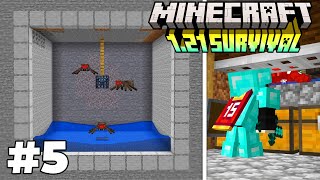 I Made a Spider Spawner XP Farm  Minecraft Survival Episode 5 [upl. by Constantino]