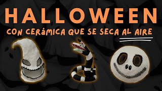 Halloween Deco express con cerámica de secado al aire [upl. by Eremehc]