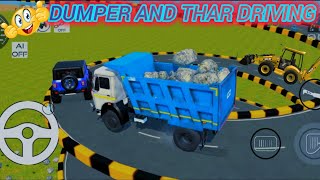 Drive Dumper And 4×4 Mahindra Thardumper thar jcb construction [upl. by Figueroa]