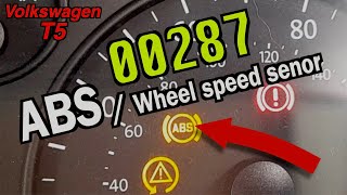 Changing ABSwheel speed sensor on a VW T5 [upl. by Anselme28]