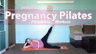 At Home Pregnancy Pilates to Strengthen the Core  Second Trimester [upl. by Sterne]