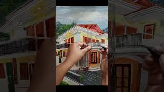 How to drawing a luxury house  Draw a Luxury House Easy StepbyStep Guide painting drawing [upl. by Sallee277]