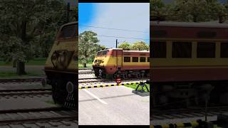 HIGH SPEED TRAINS CROSSING RAILWAY GATE train [upl. by Rush]