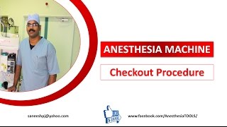 Anesthesia machine check out procedure  Saneesh  AnesthesiaTOOLS [upl. by Gibbie]