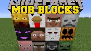 Minecraft MOB BLOCKS GAIN THE POWER OF MOBS amp CREATE THEM Mod Showcase [upl. by Dame]