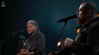 Watch LUKE COMBS amp TRACY CHAPMAN Perform quotFAST CARquot at the 2024 GRAMMYs [upl. by Lonni]