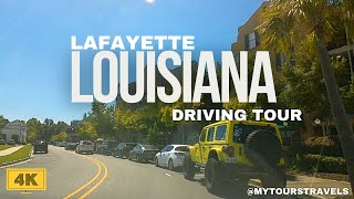 4K POSH Lafayette Louisiana USA Driving along Richland Ave [upl. by Felicity]