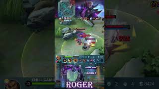 MANIAC  Top 1 Global Roger by quotPʀɪᴍᴇ Kɪxxquot  MLBB [upl. by Neelhtak]