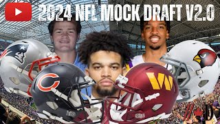 2024 NFL Mock Draft  Full 1st Round With Trades [upl. by Initirb]