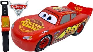 RAYO MCQUEEN MOVIMIETOS INTELIGENTES CON MANDO PULSERA TIPO RELOJ  JUGUETES DE CARS 3 DISNEY PIXAR [upl. by Horne]