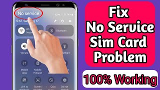 How to Fix No Service SIM Card Problem On Android2024ISIM Card No Service Problem Solve On Android [upl. by Meekah736]