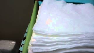 Gerber prefold cloth diapering [upl. by Seroled314]