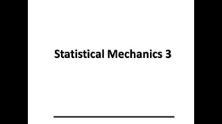 Connection between statistics and thermodynamics [upl. by Cralg912]