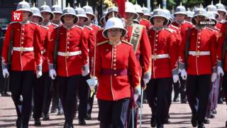 First female infantry officer to captain UK Queens Guard [upl. by Cadmar]