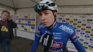 Jasper Philipsen  Interview at the start  ParisRoubaix 2023 [upl. by Gorrono502]