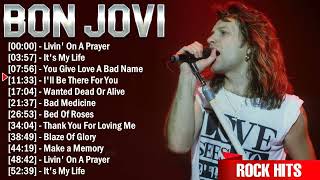 Bon Jovi Best Rock Songs Playlist Ever  Greatest Hits Of Full Album [upl. by Iosep]