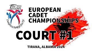 European Cadet Championships  Tirana 2024  Court 1 [upl. by Estevan209]