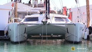 2018 Knysna 500 SE Sail Catamaran  Deck and Interior Walkthrough  2019 Miami Boat Show [upl. by Irami162]