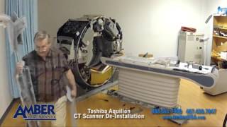 Toshiba Aquilion CT Scanner DeInstallation [upl. by Heyes]