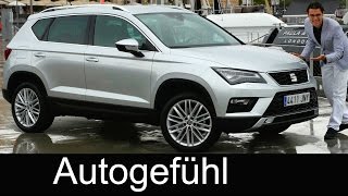 Seat Ateca FULL REVIEW test driven allnew SUV neu VW Tiguan sister [upl. by Ydnat]